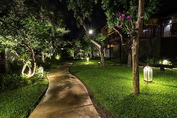 A photo of a completed landscaping project from Scapes Inc Landscaping OKC. A photo of a completed landscaping project from Scapes Inc Landscaping OKC.
